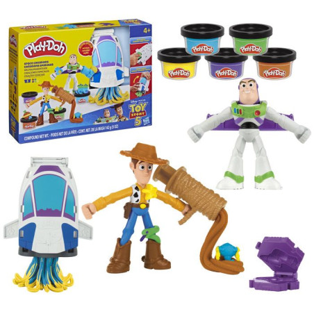 Play Doh Toy Story Créations spatiales, coffret de pâte a modeler, loisirs créatifs, jouets Disney pour enfants, des 4 ans