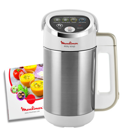 Blender Moulinex Easy Soup Blender Chauffant - 1000W - 5 programmes - 1.2 L - Sliver