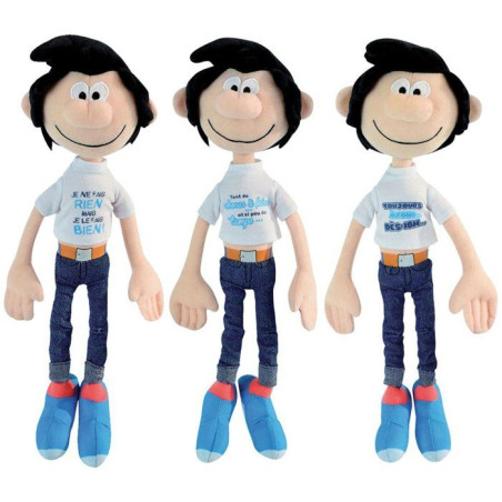 Peluche Gaston Lagaffe - Lot de 3 - Messages - 30 cm - JEMINI