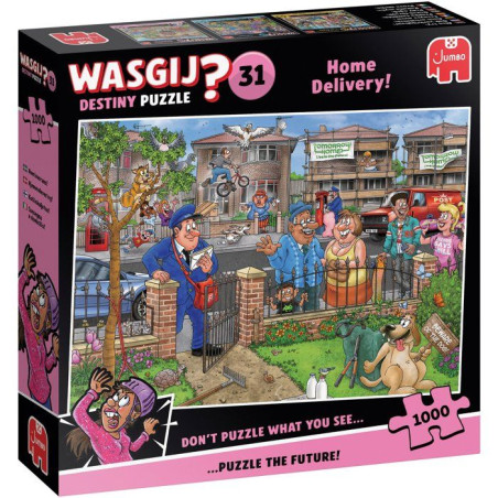 Puzzle - JUMBO - WASGIJ DESTINY 31 - Livraison a domicile ! - 1000 pieces - Des 12 ans