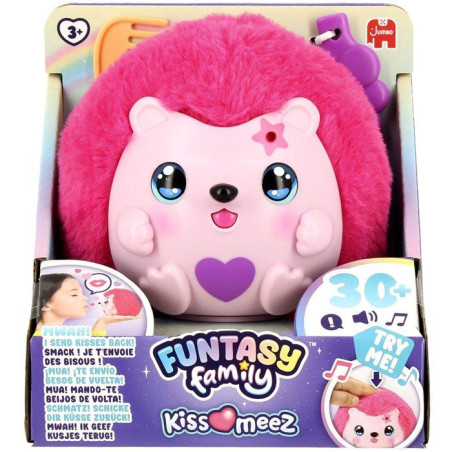 Funtasy Family - Peluche intéractive - JUMBO - Kiss Meez Hérisson - Des 3 ans