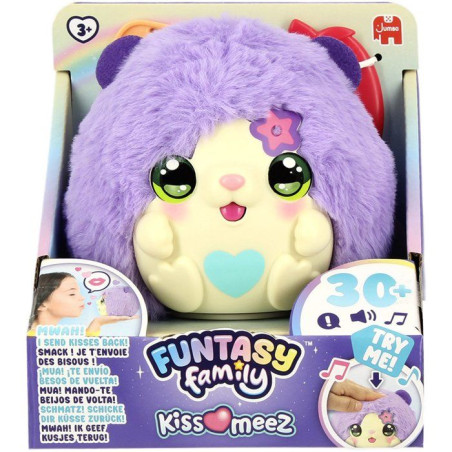 Funtasy Family - Peluche intéractive - JUMBO - Kiss Meez Hamster - Des 3 ans