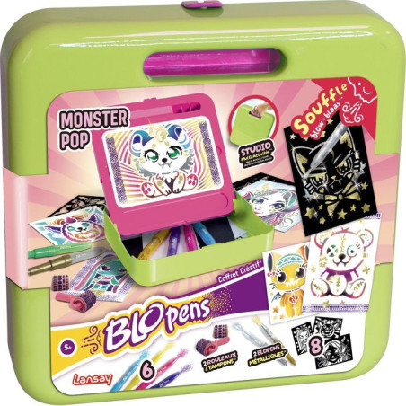 Loisir créatif - LANSAY - BLOPENS - jeu de coloriage - COFFRET CRÉATIF MONSTER POP - Des 5 ans