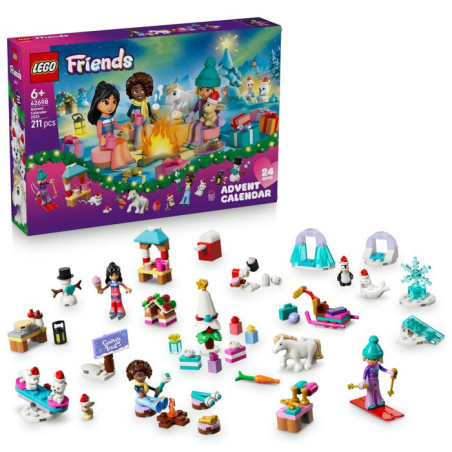 LEGO Friends 42698 - Calendrier de l'Avent 2026 - 24 Surprises Poupées et Animaux - Set pour Enfant - A partir de 6 ans