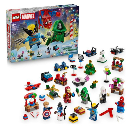 LEGO | Marvel 76340 - Calendrier de l'Avent 2026 - 24 Surprises Super-Héros - Set pour Enfant - A partir de 6 ans