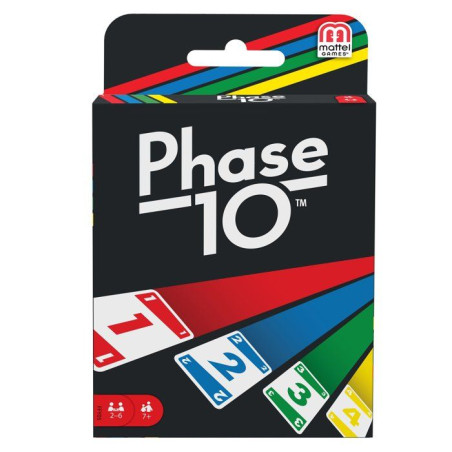 Phase 10 - Jeu de cartes - Mattel Games - Variante du rami, 108 cartes - Des 7 ans