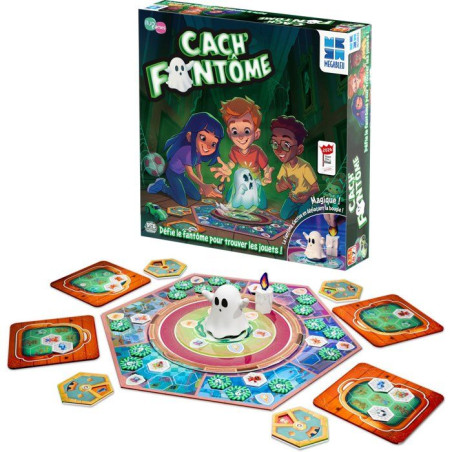 Cach Fantômes - jeu de plateau - MEGABLEU - mémoire et stratégie