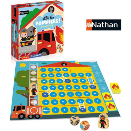 Allô les pompiers ! - Jeu d'apprentissage - NATHAN - 1 a 4 joueurs - Des 3 ans