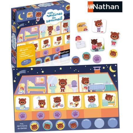 Mes routines du sommeil - Jeu d'apprentissage - NATHAN - Des 3 ans