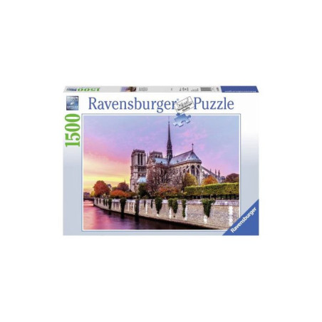 Puzzle 1500 pieces Ravensburger Pittoresque Notre-Dame Bleu Paysage et nature