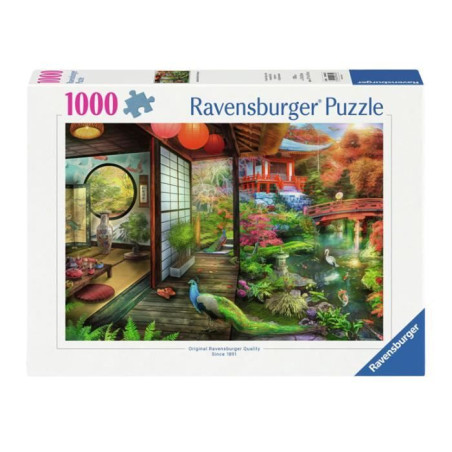 Puzzle - RAVENSBURGER - theehuis dans japanese garden - 1000 pieces - Multicolore - Intérieur