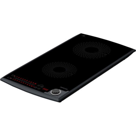 Plaque de cuisson a induction Sencor SCP 5414GY - 2 foyers - Commandes tactiles - 10 niveaux - Compacte - 3100 W - Noire