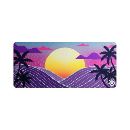 Tapis de souris gaming - STEELSERIES - QcK XXL - Neon Sunset - 900 x 400 mm x 2 mm