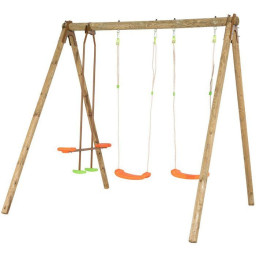 Balançoire en bois enfant -...