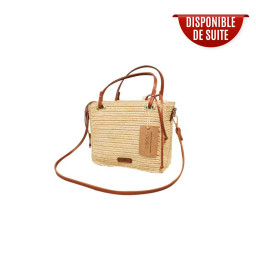 Sac en raphia carré mini