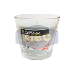 Bougie déco en verre parfum coton
