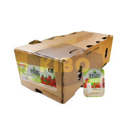 Lot de 144 barquettes de confiture de fraises 20g