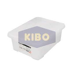 Bac transparent avec couvercle 11L