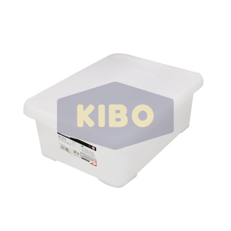 Bac transparent avec couvercle 11L