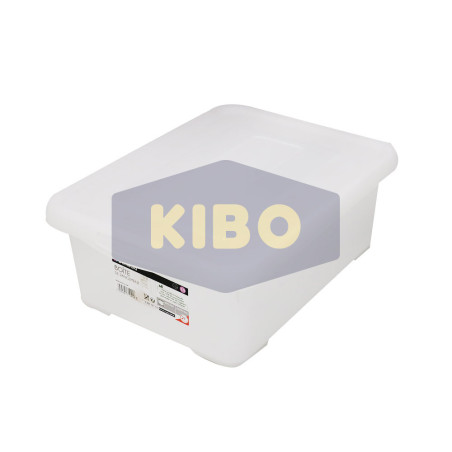 Bac transparent avec couvercle 11L