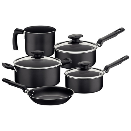 Batterie de cuisine TRAMONTINA - gamme Loreto noir 5 pièces