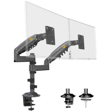 Support Bureau Double Écran 17"-35" North Bayou NB H180 - Bras Articulés
