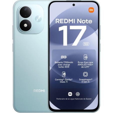Smartphone - XIAOMI - Redmi Note 17 5G - 6Go RAM - 128Go - Bleu