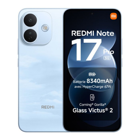 Smartphone - XIAOMI - Redmi Note 17 Pro 5G - 6Go RAM - 256Go - Bleu
