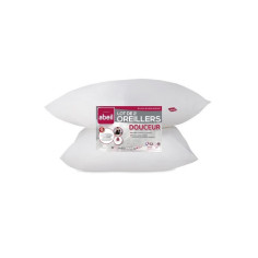 ABEIL Lot de 2 Oreillers Douceur - 60 x 60 cm - Blanc ABEIL Lot de 2 Oreillers Douceur - 60 x 60 cm - Blanc