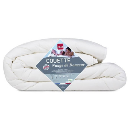 ABEIL Couette légere NUAGE de DOUCEUR 220x240 cm blanc