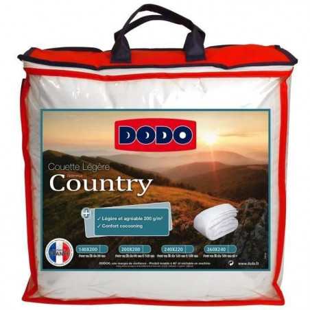 Couette Légere 200 gr/m2 - DODO - COUNTRY - 240 x 260 cm - Blanc