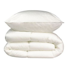 Pack linge de lit Microfibre - 1 Couette chaude 140x200 cm + 1 Oreiller 60x60 cm blanc Pack linge de lit Microfibre - 1 Couette chaude 140x200 cm + 1 Oreiller 60x60 cm blanc