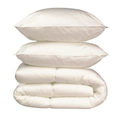 Pack linge de lit Microfibre - 1 Couette chaude 200x200 cm + 2 Oreillers 60x60 cm blanc Pack linge de lit Microfibre - 1 Couette chaude 200x200 cm + 2 Oreillers 60x60 cm blanc