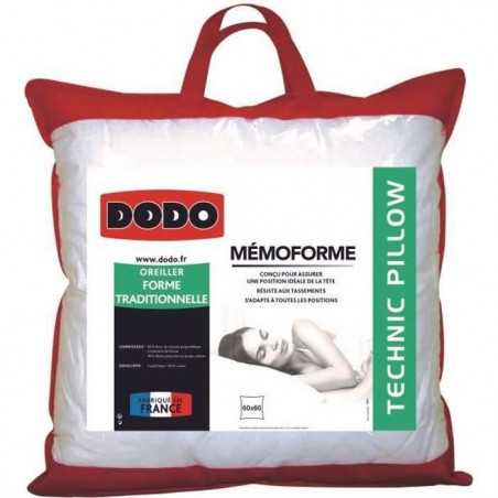 Oreiller a Mémoire de Forme - DODO - MEMOFORME - 60 x 60 cm - Blanc