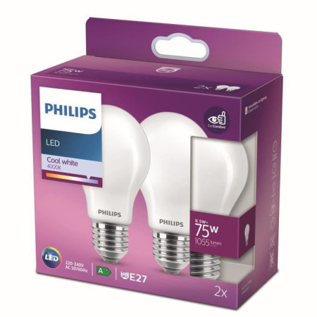 Philips ampoule LED Equivalent 75W E27 Blanc froid non dimmable