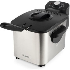HKoeNIG DFX500 - Friteuse éléctrique - 3 L - 2200W - Température réglable - Corps en