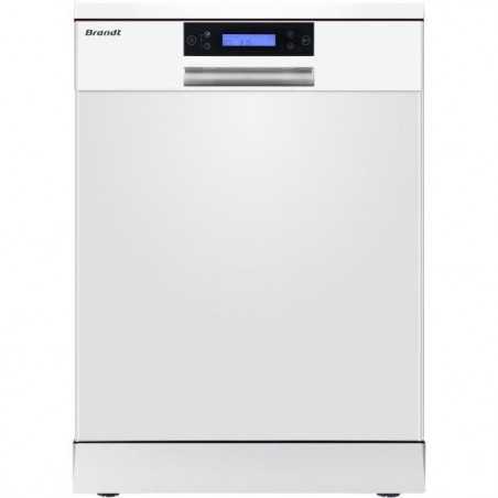 Lave-vaisselle pose libre BRANDT LVC144IW - 14 couverts - Induction - L60cm - 44dB - Classe C - Blanc