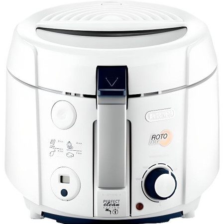 DELONGHI F38436 Friteuse électrique classique RotoFry - Blanc