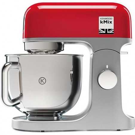 Robot pâtissier - KENWOOD kMix KMX750RD - Corps métal - Rouge - 6 vitesses - 1000 W - Bol inox 5 L