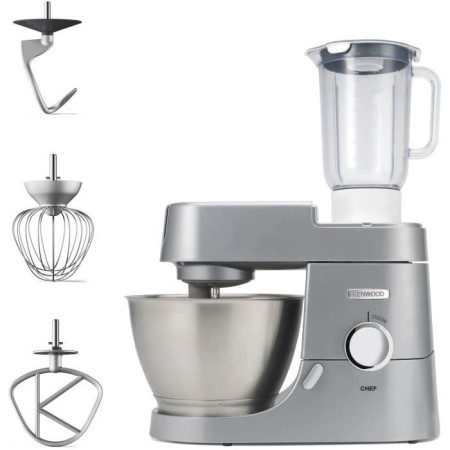 Robot pâtissier KENWOOD Chef KVC3110S  Kit pâtissier et blender inclus - silver - 10
