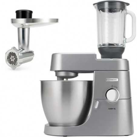 Robot pâtissier multifonction - KENWOOD KVL4170S - Chef XL - Blender 6,7L + Hachoir métal - Coloris Silver