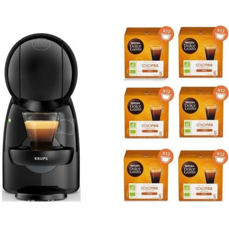 KRUPS YY4511FD Nescafu00e9 Dolce Gusto Piccolo XS Machine a cafu00e9 + 6 boites de ca