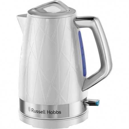 Bouilloire - RUSSELL HOBBS - Structure Blanc - 2400 W - 1.7 L - Zones d'ébullition rapide - Économie d'énergie - Éclairage LED