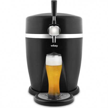 Tireuse a bere WEASY - PINT568 - Capacité 5L - Température réglables 3° a 6°C - Compatible tous fûts - Noir