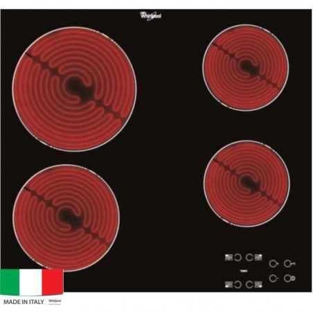 Plaque de cuisson Vitrocéramique WHIRLPOOL AKT8090NE - 4 zones - 6200W - L58 x P51cm - Noir