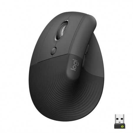 Souris ergonomique - Sans fil - Logitech - Gaucher - Graphite