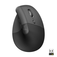 Souris ergonomique - Sans fil - Logitech - Droitier - Graphite
