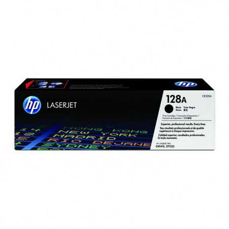 Cartouche de toner HP 128A noir authentique pour imprimantes HP Color LaserJet CP1525/CM1415MFP