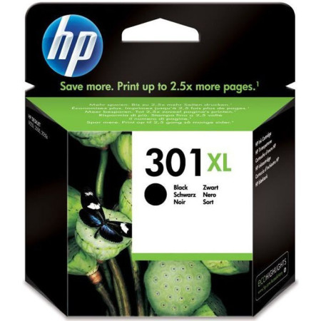 HP 301XL Cartouche d'encre noire grande capacité authentique (CH563EE) pour HP Envy 4