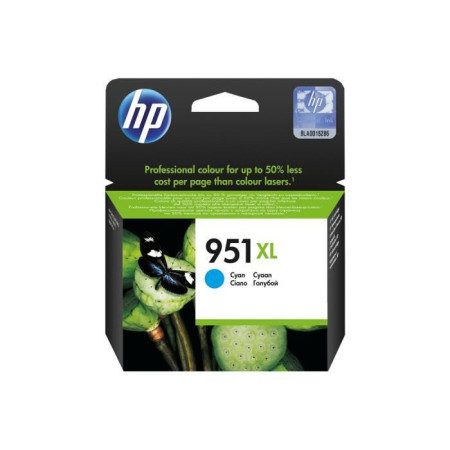 HP 951XL Cartouche d'encre cyan grande capacité authentique (CN046AE) pour HP OfficeJ